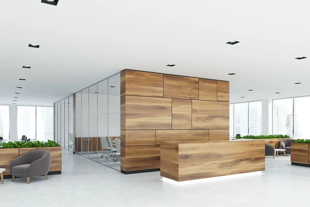 Home modern real estate office interior design